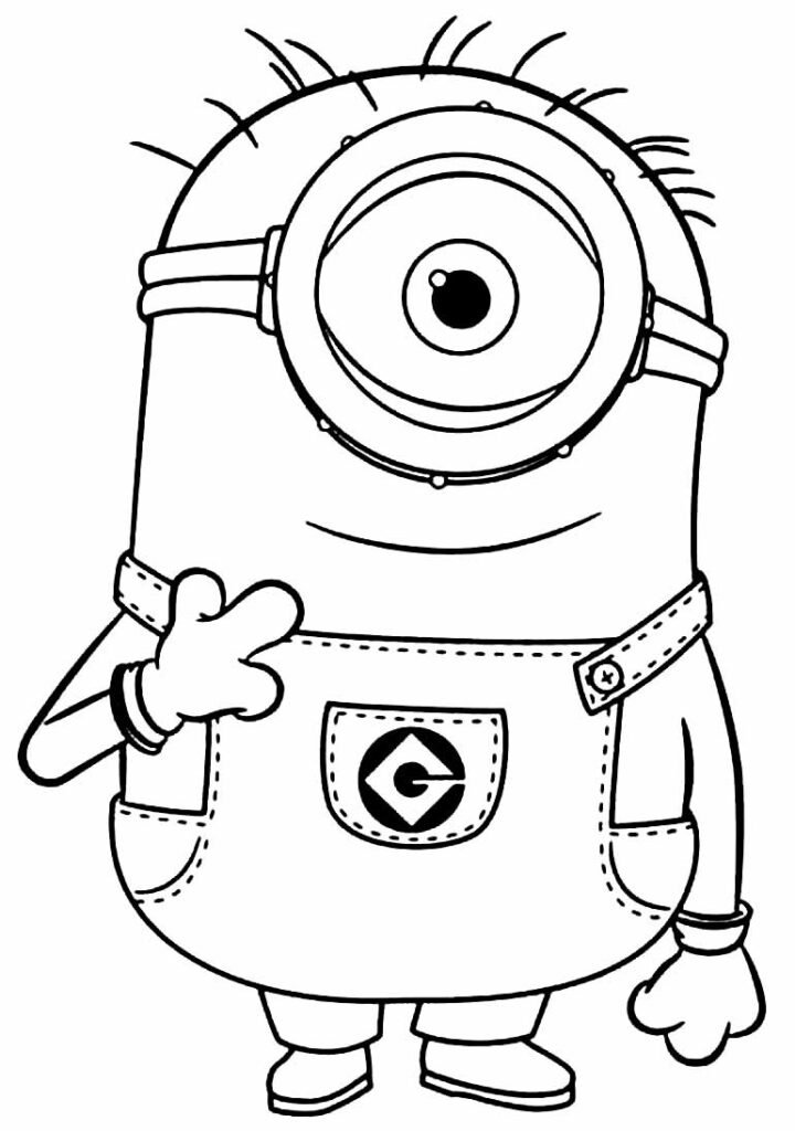 desenhos dos minions para colorir 6