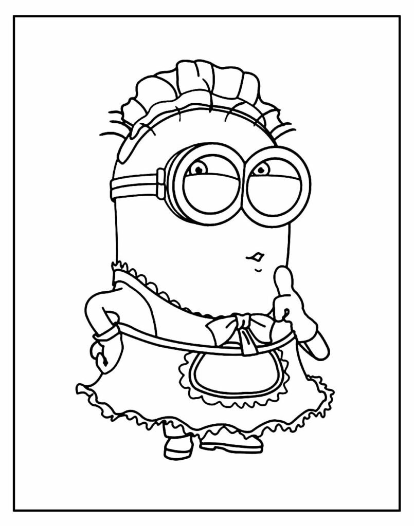 desenhos dos minions para pintar e colorir 10