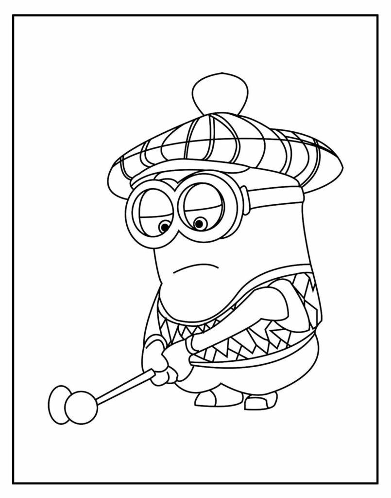 desenhos dos minions para pintar e colorir 11
