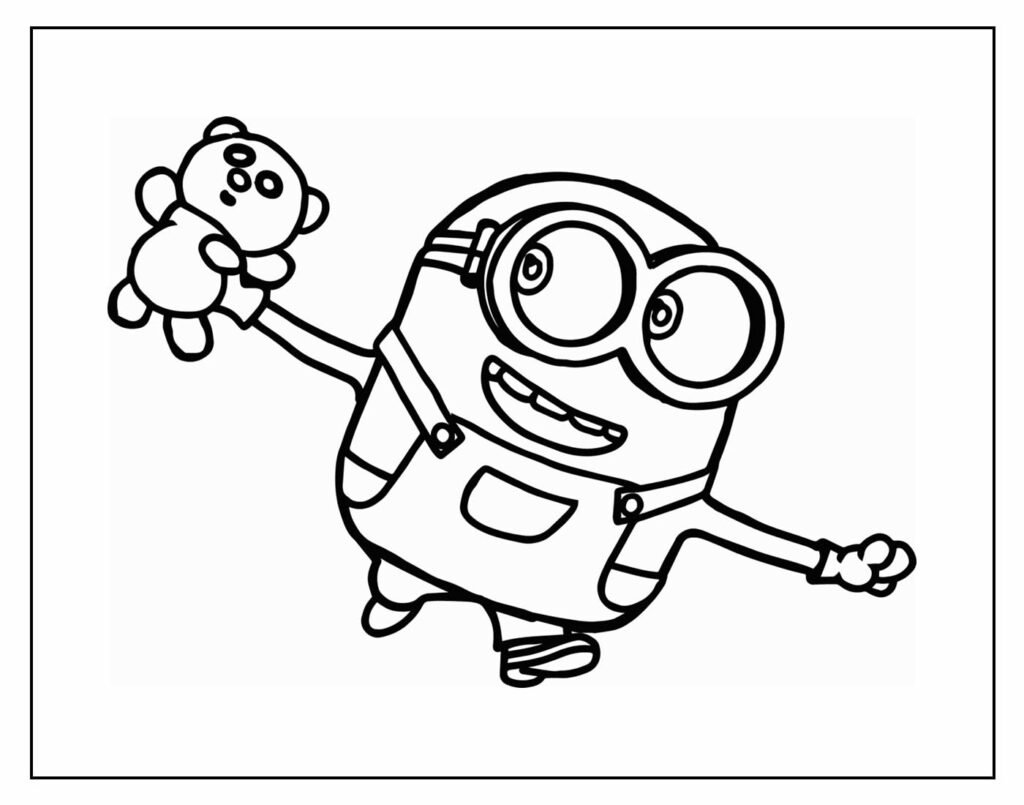 desenhos dos minions para pintar e colorir 3