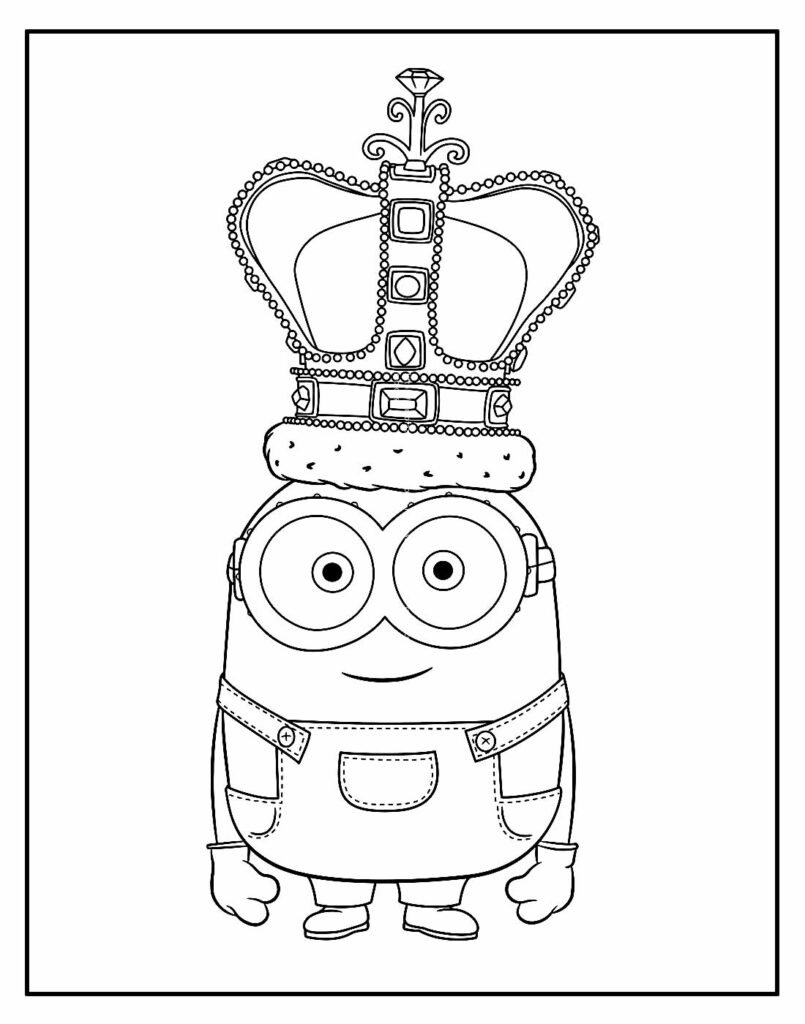desenhos dos minions para pintar e colorir 5