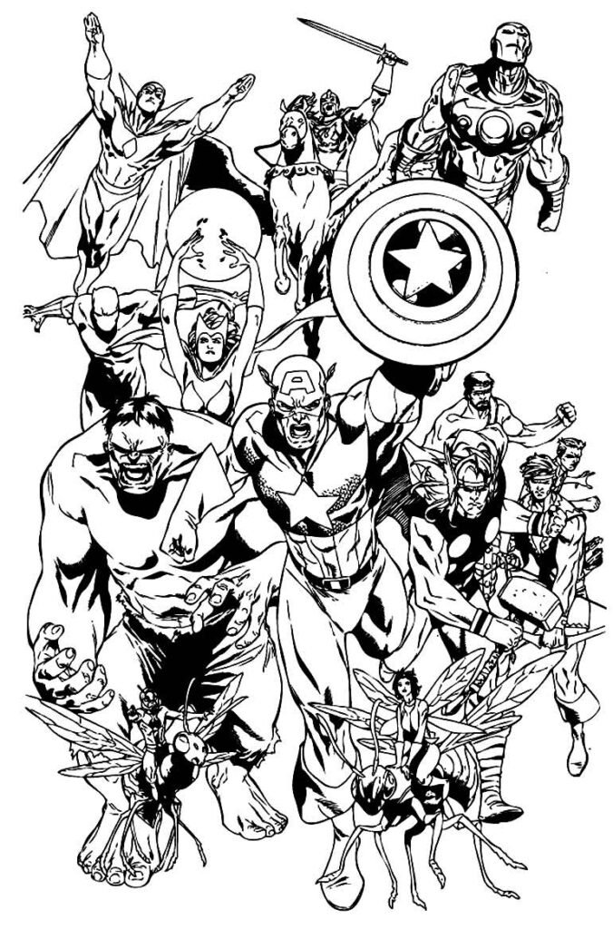 desenhos dos vingadores 13 1