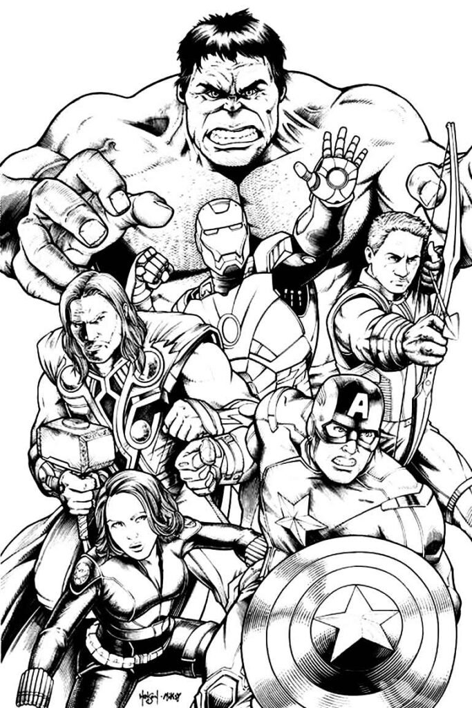 desenhos dos vingadores 14 1