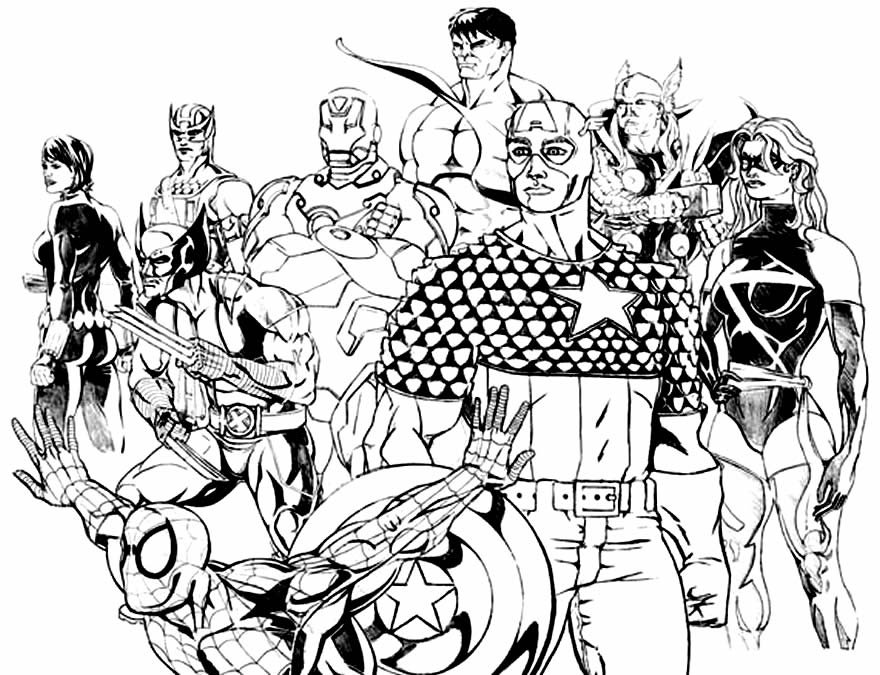 desenhos dos vingadores 4