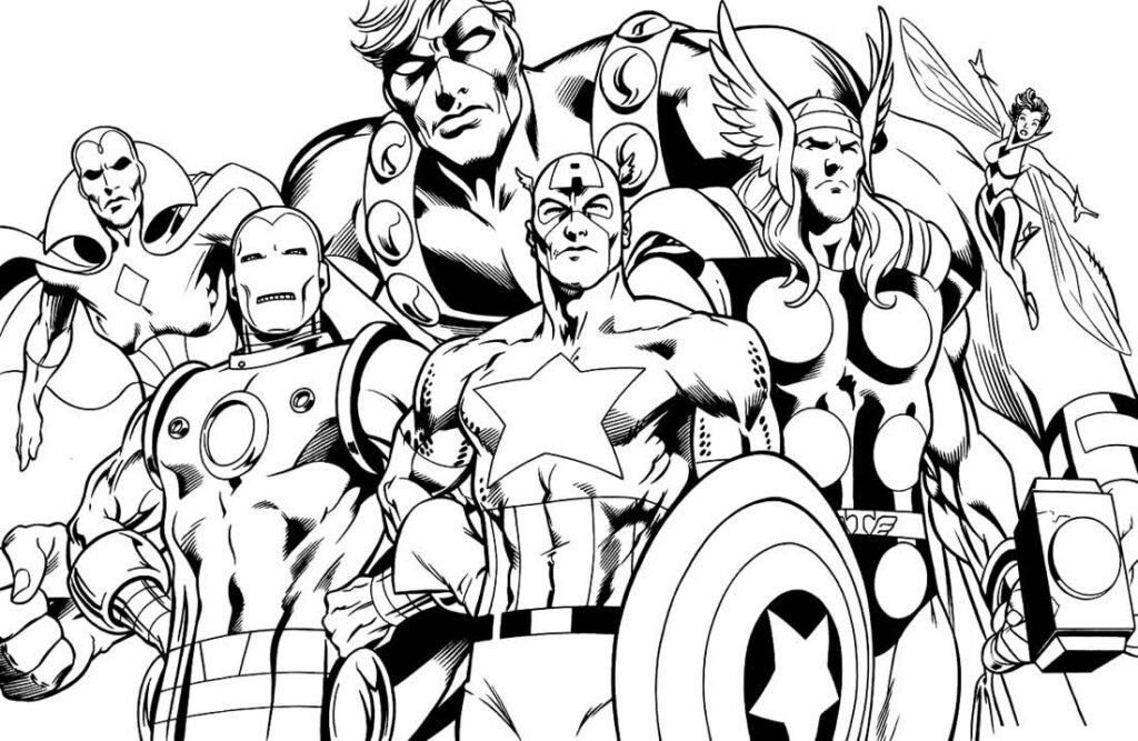 desenhos dos vingadores 6 1