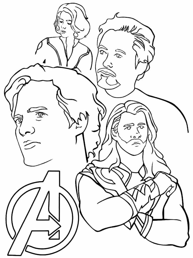 desenhos dos vingadores 7