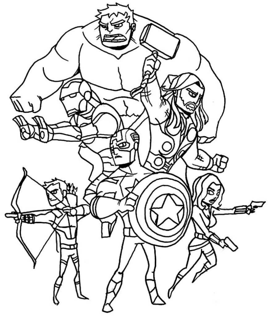 desenhos dos vingadores 8 1