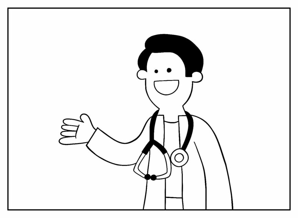 desenohs de medico para colorir 14