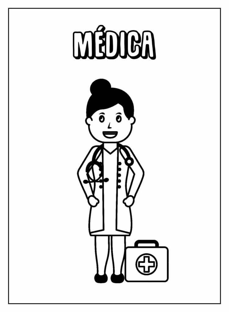 desenohs de medico para colorir 18