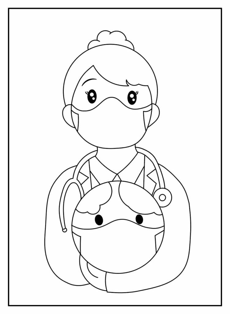 desenohs de medico para colorir 8