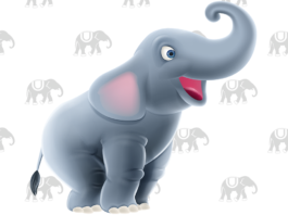 elefante para colorir