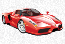 ferrari para colorir