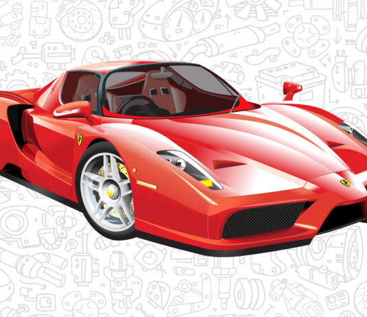 ferrari para colorir