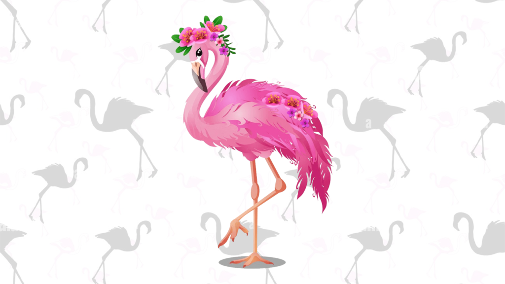 flamingo para colorir