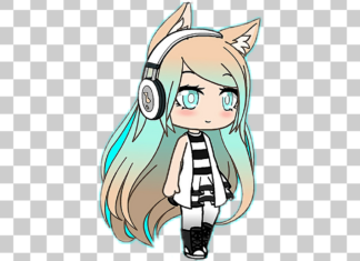 gacha life para colorir