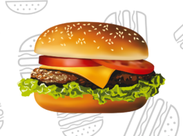 hamburguer para colorir