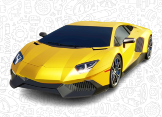 lamborghini para colorir