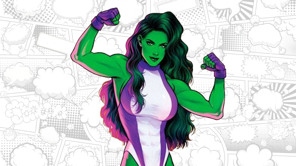 mulher hulk para colorir