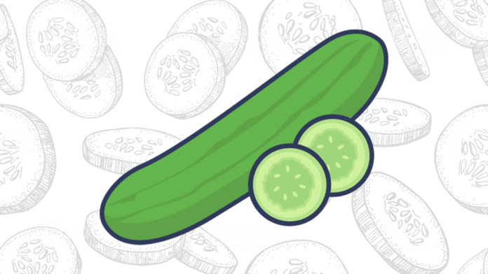 pepino para colorir