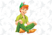 peter pan para colorir