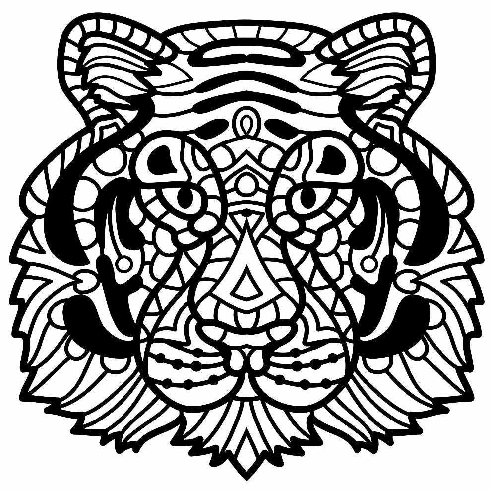tigre desenho para colorir 6