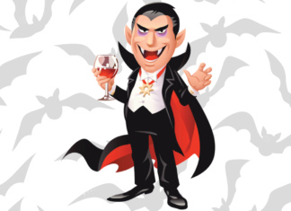 vampiro para colorir