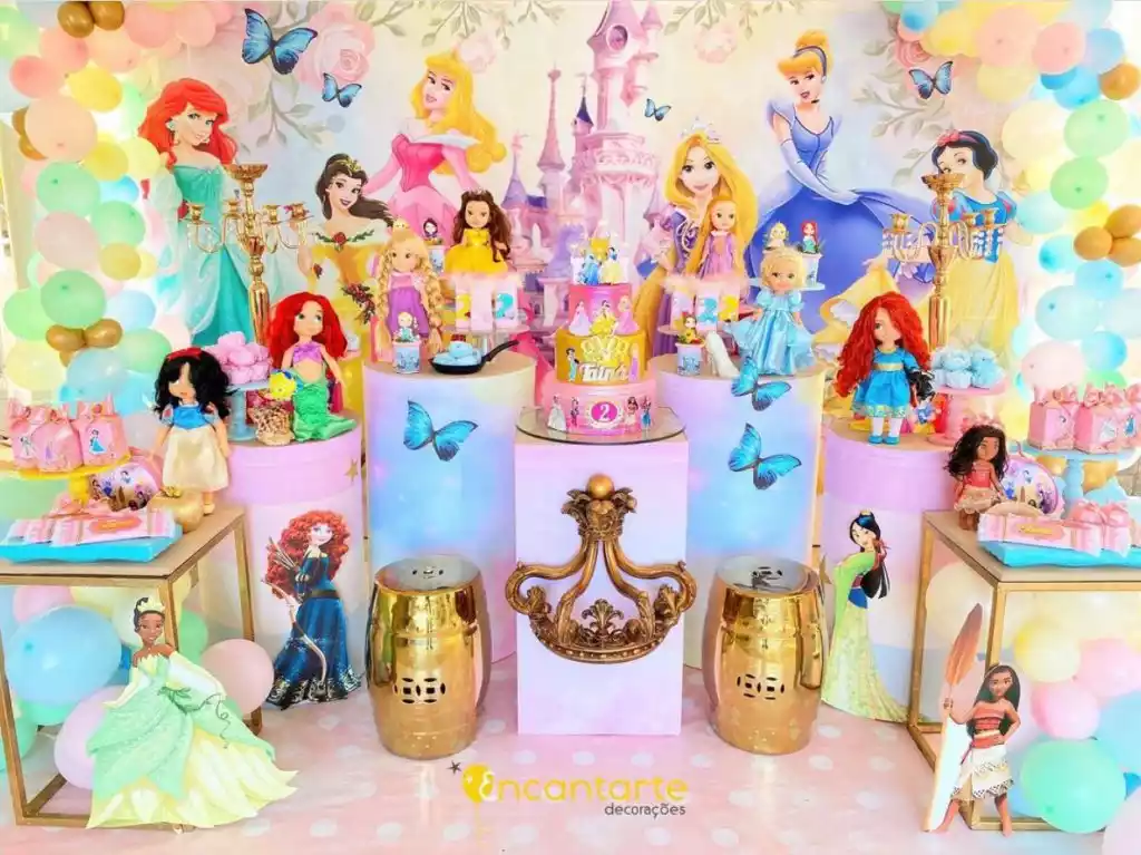 Festa das Princesas da Disney tema feminino