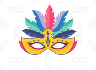 Moldes de Mascaras de Carnaval para Imprimir Colorir e Recortar
