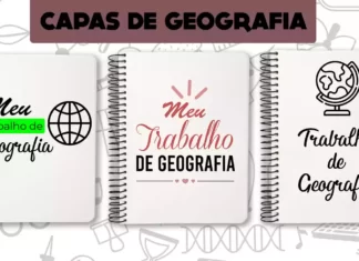 capas de trabalho de Geografia
