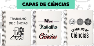 Capas de Trabalho de Ciências para Imprimir (Muito Fácil) capas de trabalho de ciencias
