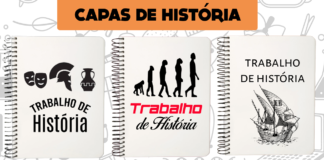 Capas de Trabalho de História para Imprimir (Muito Fácil) capas de trabalho de historia