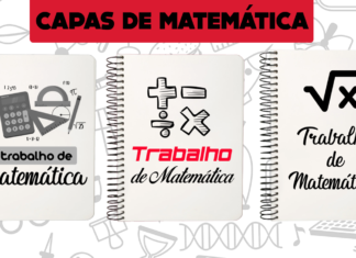 capas de trabalho de matematica
