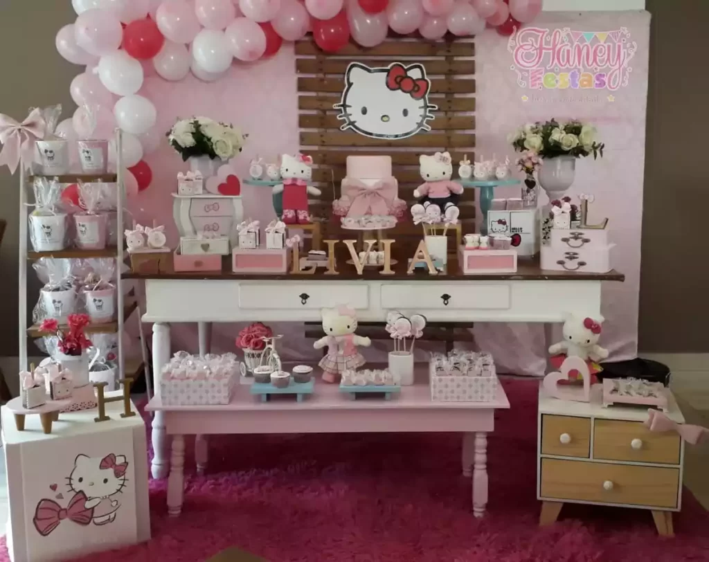 festa hello kitty tema feminino