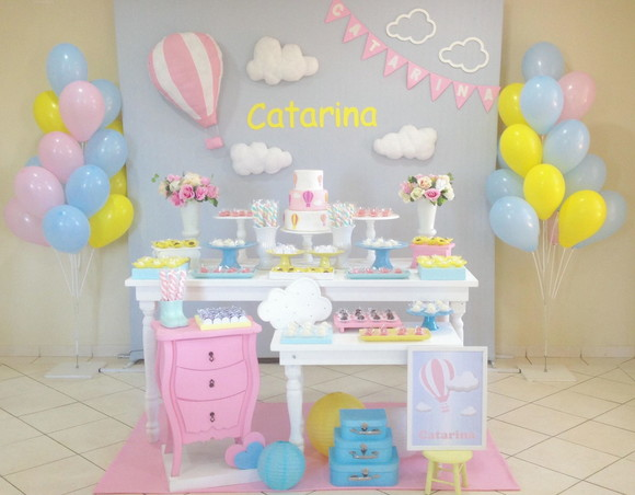 festa nenem tema feminino aniversario