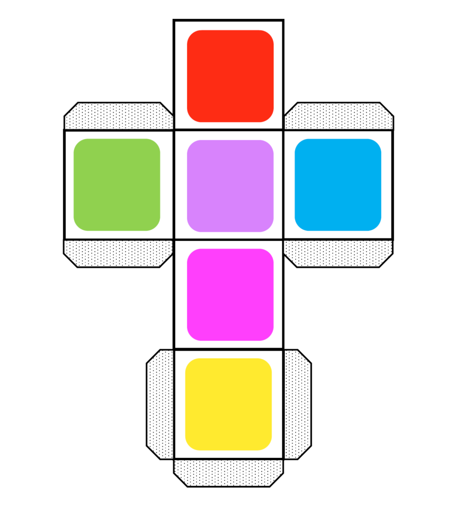 molde dado imprimir cores colorido 2 molde dado imprimir cores colorido 2