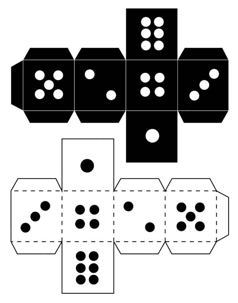 molde de dado para imprimir 3 molde de dado para imprimir 3