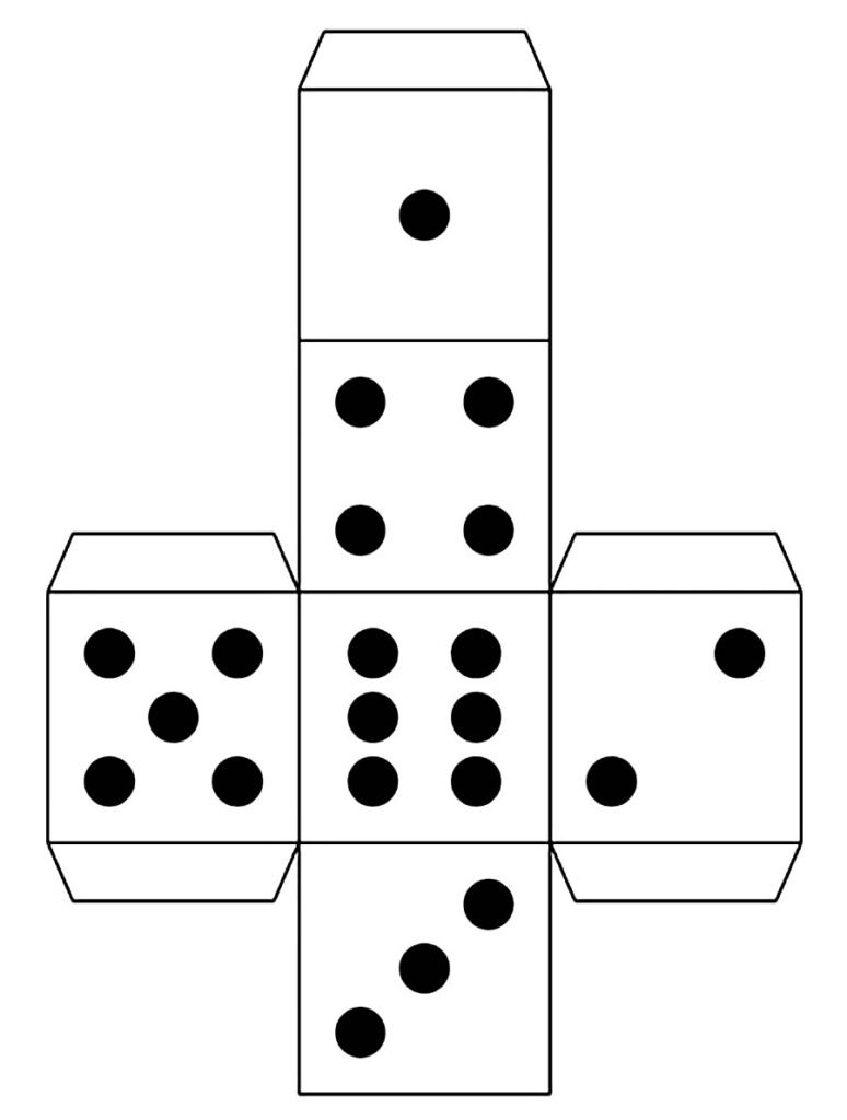 molde de dado para imprimir 8 molde de dado para imprimir 8