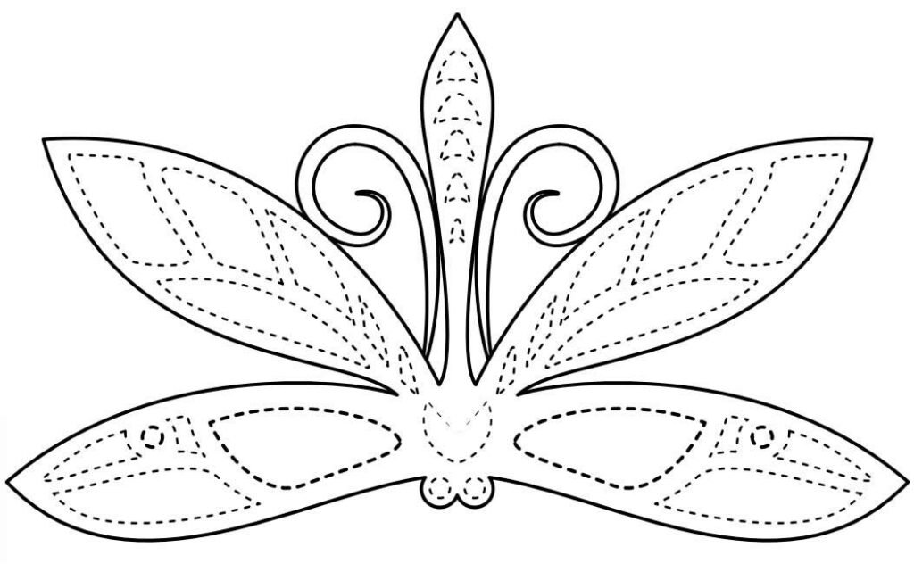molde de mascara de carnaval 18a