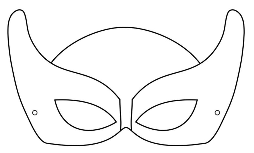 Шаблон маски на 1 апреля