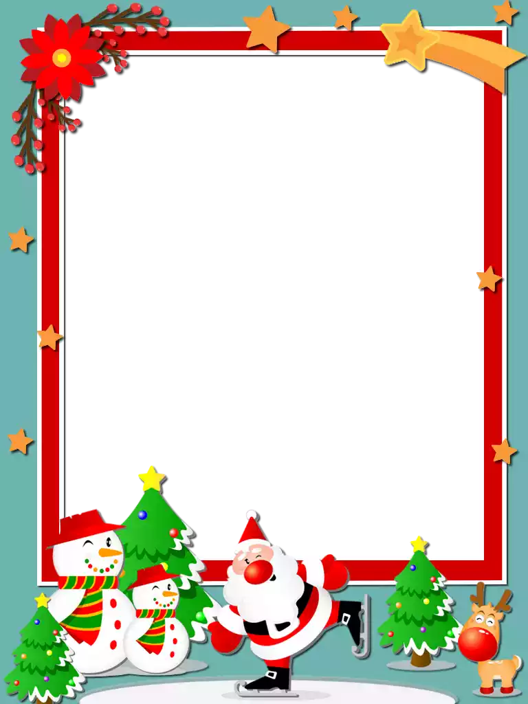 moldura infantil natal