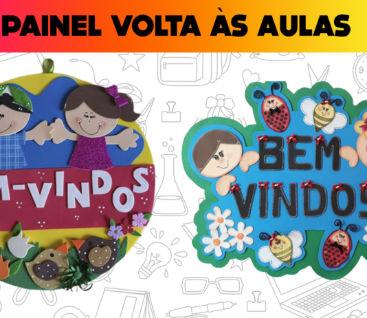 Painel de Volta às Aulas: +50 exemplos para educação escolar painel volta as aulas