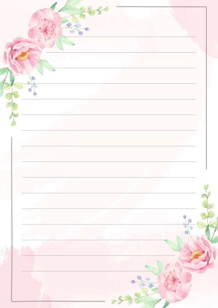 +130 Modelos de Papel de Carta para Imprimir (Antigos, Decorados ...