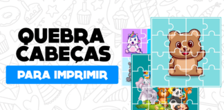 Quebra-cabeça para imprimir: Modelos fáceis para recortar e colorir quebra cabeca para imprimir