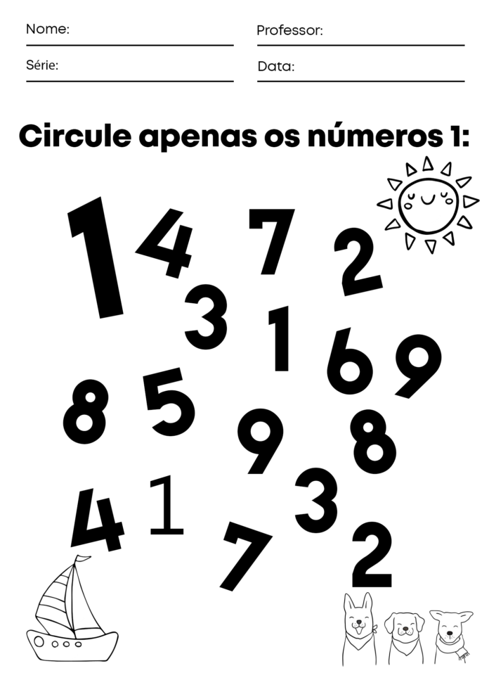 Atividades Número 1: Ideias criativas para usar na educação infantil ...