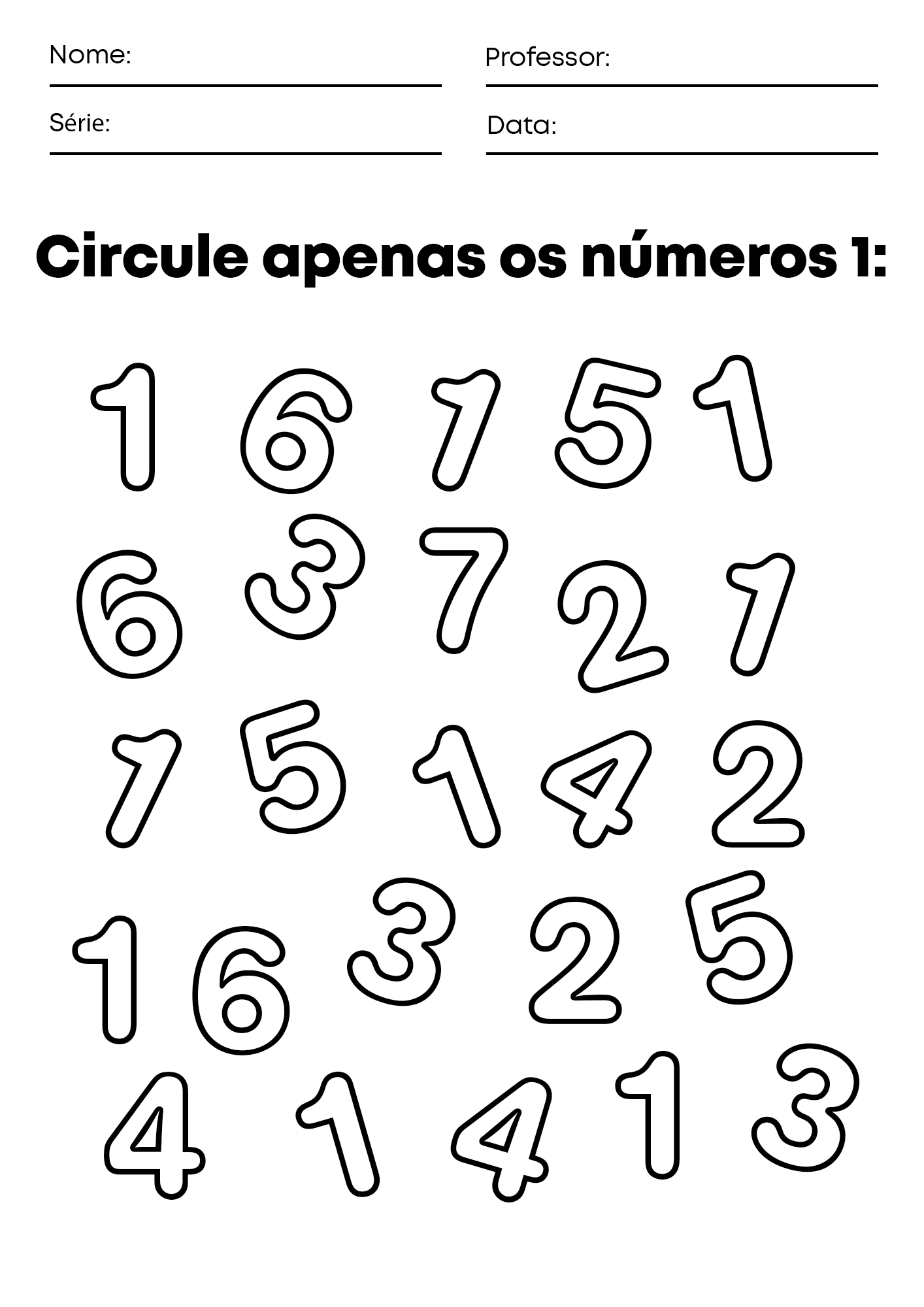 Atividades Número 1: Ideias criativas para usar na educação infantil ...