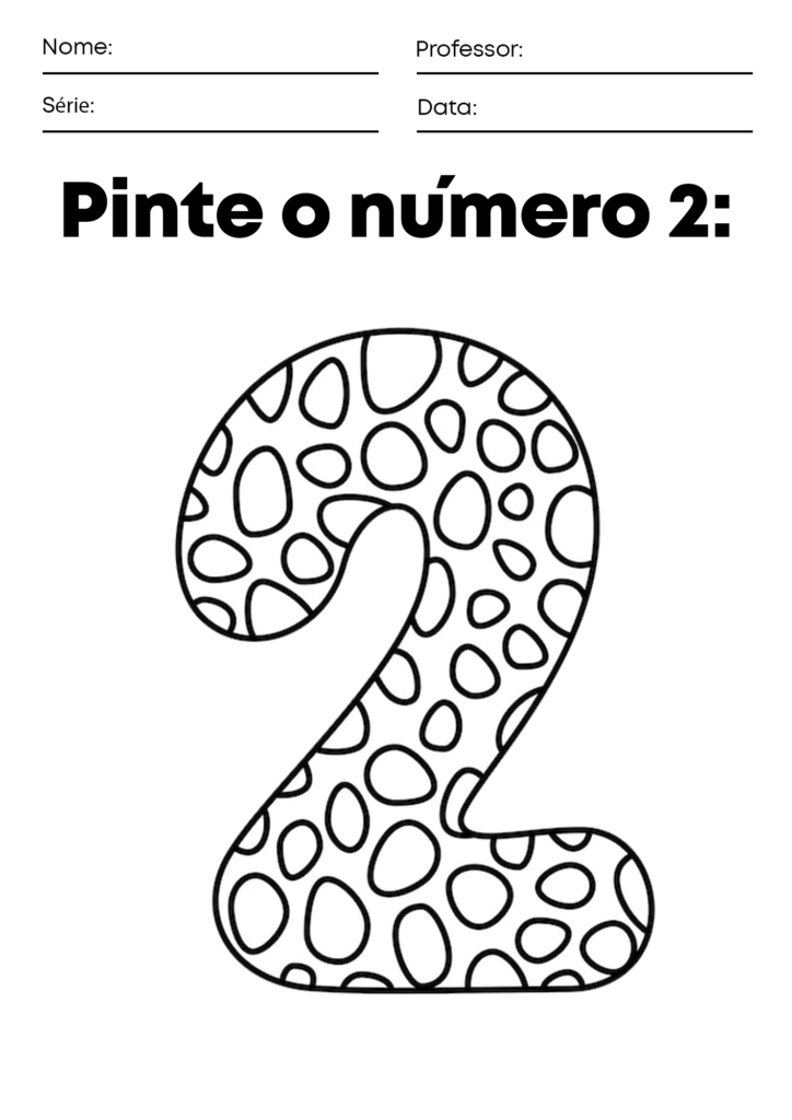 Numero 2 para pintar