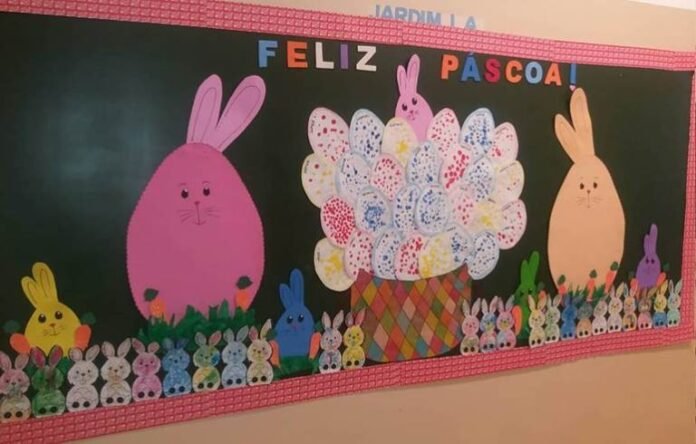 Painel de Páscoa: 50 ideias bonitas e modelo para imprimir em PDF grátis