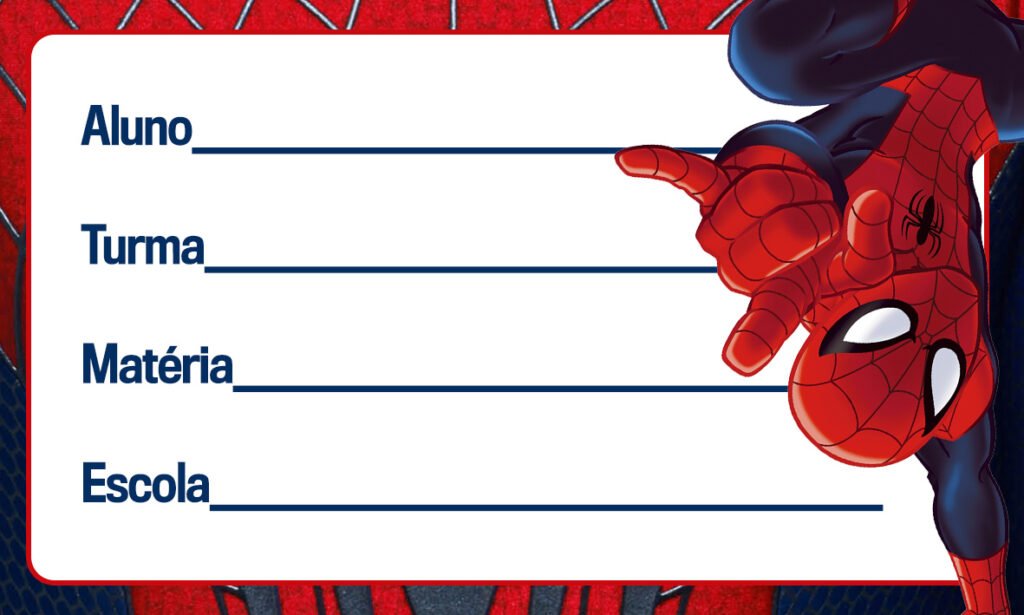 cracha educacao infantil homem aranha