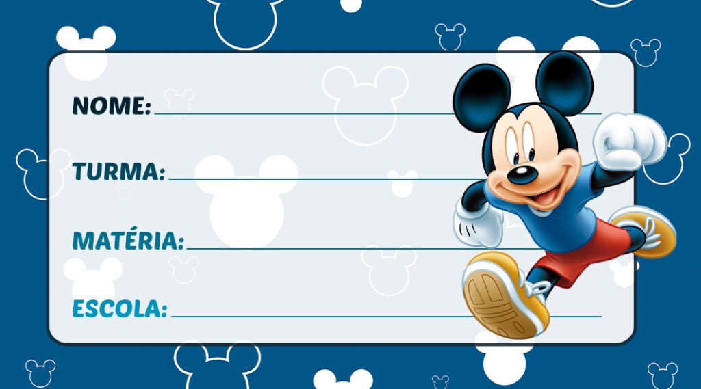 cracha educacao infantil mickey
