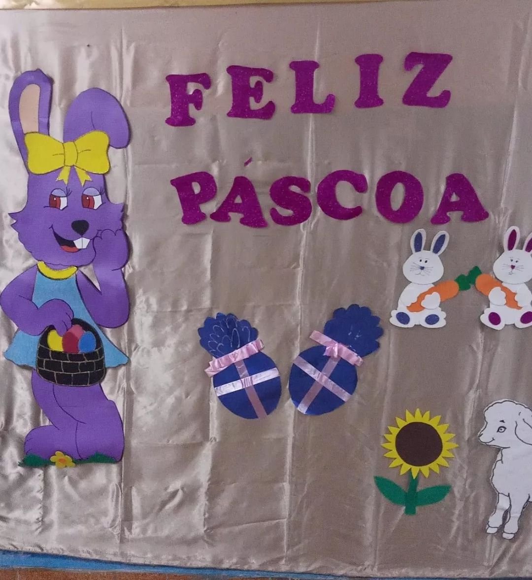 Painel de Páscoa: 50 ideias bonitas e modelo para imprimir em PDF grátis
